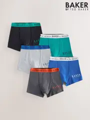 Baker by Ted Baker Boys Boxers 5 Pack (AN5334) | $46