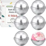 EOGRFW 6 Sets of 12 Bath Bomb Molds, DIY Bath Bomb Moulds, Bath Bomb Mould Set, Aluminium Bath Bomb Moulds, Soap Mould Moulds, DIY Casting Moulds for DIY Handmade Bath Bombs and Soap, 6 Balls