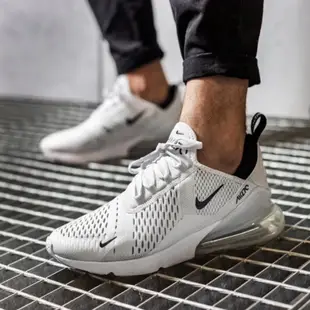 Nike Air Max 270 全白 小黑勾 氣墊 避震 厚底鞋 運動 慢跑鞋 休閒 男鞋 女鞋 AH8050-100