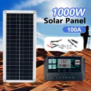 1000 Watts Solar Panel Kit 12V 100A Controller Battery Charger Caravan Boat Home