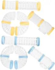 Toyvian DIY Hamster Tunnel Accessory Set 2 Pack Tube for Cage Plastic Pp Material for Indoor/Outdoor