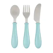 Beaba Stainless Steel Training Cutlery Set - Light Blue