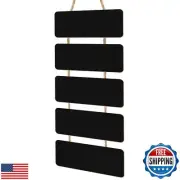 Double Sided Hanging Chalkboard Signs Wooden Erasable Message Board Rustic Ch