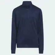 NWT Adidas Boys' Quarter Zip Pullover Navy Size XL