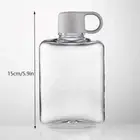 360ML Water Bottle Flat BPA Free Sport Kettle Milk Juice Drinkware Portable C _t