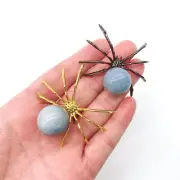 10pcs Natural Aventurine Spider Reiki Sphere Crystal Quartz Healing Decorate