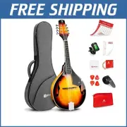 Lightweight Travel Mandolin Kit - AAA-Tonewood 8-String with Protective Gig Bag