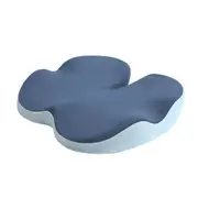 Memory Foam Cushion for Office Chair Cushions, Car Seat, Ergonomic Cushions Pad Pillow for Sciatica, Tailbone Pressure Relief and Long Sitting, Blue