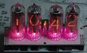 Assembled Nixie tube clock v2.3 IN-14 tube multicolor RGB backlight, no case