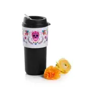 NEW Tupperware eco to go Dia De Los Muertos travel halloween x-mas cup