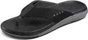 Man Reef Cushion Norte Flip Flop Sandal CJ3711 Color Dark Brown Brand New