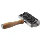 Wood Handle Pastry Lattice Roller Cutter Pizza Cutter with Wood Handle Home