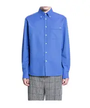 VLogo-embroidered shirt SHIRTS CM42,SHIRTS CM43,SHIRTS CM40,SHIRTS CM39,SHIRTS CM44 blue