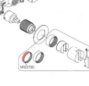 Vola VR2279C-27 Matte Black 8mm Ring