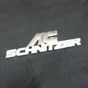 1x Chrome White Big AC SCHNITZER Silver Metal Decal Emblem Sticker Badge Edition