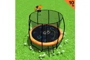 Kahuna Pro 10ft Trampoline with Mat, Reversible Pad, Basketball Set