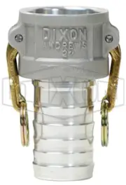 125-C-AL - Dixon Cam & Groove Type C Coupler x Hose Shank, 1-1/4" Size