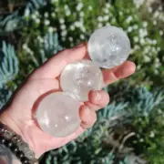 ONE Clear Calcite Crystal Sphere from Iceland