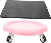 MOBUTOFU 1 Set Belly Plate Gym Equipment Training Disc Workout Sliders Disc Fitness Sliding Plate Abdominal Fitness Disc Exercise Sliders Fitness Discs Abdominal Disc Pu Material Pink