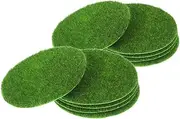 Sosoport 10pcs Faux Mat: Artificial Green Mat for Table Centerpieces Outdoor Table Decor and Indoor Planters for Home Plant Pot