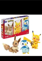 Pokemon Mega Construx Trio Pikachu Piplup Eevee