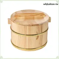 在飛比找蝦皮購物優惠-[WhfashionTW] 木製蒸飯桶耐熱餐盤食品容器
