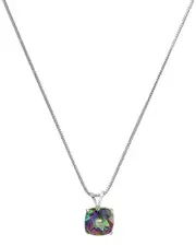 MaxColor Silver 2.00 ct. tw. Mystic Topaz Pendant Necklace
