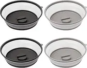 4Pcs Microwave Food Cover, Collapsible Food Plate Lid Cover, Microwave Plate Guard Lid with Steam Vent, Space Saving Microwave Splatter Guard Lid for Cooking Kitchens