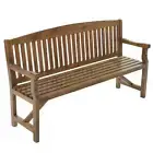 Gardeon Wooden Garden Bench 3 Seater Chair Natural Outdoor Furniture Patio Deck