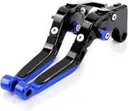 Adjustable Brake Clutch Levers Motorcycle Adjustable CNC Aluminum Alloy Folding Extendable Brake Clutch Lever for Su&zu&ki GSX250R 2018-2020(C4)