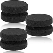 3 PCS Sponge Brushes for Painting, Foam Paint Brushes Paint Sponge Applicator, Double-Side Round Detail Art Craft Painting Sponges for Car Waxing Acrylic Oil Watercolor Art Paint (Black, One Size)