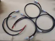 (4) 3/8" hole terminal + (2) 5ft Cable 120A Battery quick harness #6 disconnect