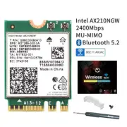 Intel WiFi 6E AX210 WiFi 6 AX200 M.2 NGFF 802.11AX Wireless WiFi Bluetooth Card