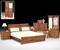 在飛比找樂天市場購物網優惠-【尚品家具】702-13奧力樟木實木6尺雙人床箱型床台/床架