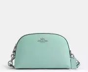 Coach Crossgrain Leather Madi Bag Faded Blue Dome Handbag Purse NEW Crossbody