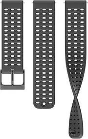 [SUUNTO] 22 ATH2 Silicone Strap Compatible with Race, Vertical, 9 Peak Pro, 9 Peak, 5 Peak, Watch Strap, Soft Silicone Replacement Strap, 22 mm, S + M