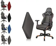 Gaming Chair Cushion Seat Wedge Memory Foam Back Pain Relief Pillow Support UK