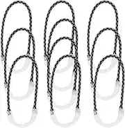 KOMBIUDA Camping Zipper Pullers Set 10 Pcs Reflective Zip Pulls for Backpack Luggage Gear Red Zipper Pull