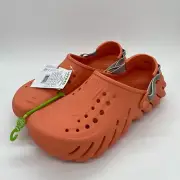 Crocs Men's Echo Reflective Backstrap Slip On Clogs Solid Red Size 11