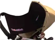 Black Sun shade+cover - Pram Curtain Universal fit UPF50+
