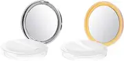 DRESSOOS Travel-friendly 2pcs Empty Makeup Container Compact Storage Random Color