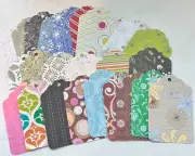 Set of 25 Cardstock Gift Tags~All Different~Junk Journal Ephemera