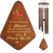 Memorial Sympathy Wind Chimes for Loss of Loved 32'', Cardinal Wind Chimes in...