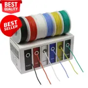 TM Hook up Wire Kit (Stranded Wire Kit) 24 Gauge Flexible Silicone Rubber Electr