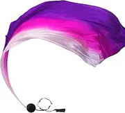 [Vibhgtf] voile poi, HOSISE POISE | Swing Balls Dance Flags Praise Dance Flags | Poony Pole Dance Sail, Great Worship Flags with Degraded Colours for Dance Church,, Pink Rose Purple, Siehe Beschreibung