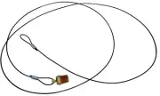 American Made 1/4 Air Compressor Tank Condensate Drain Valve W 60" Pull Cord