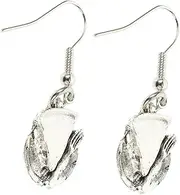 [Holibanna] 2 Pairs Dessert Drop Earrings Geometry Hollow Ear Studs Food Earrings Fruit Earrings Summer Beach Earrings Woodsy Decor Summer Earrings Silver Earring Miss Hanging Jewelry Alloy