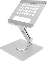 Tablet Stand Holder, Height Adjustable Portable Monitor Stand, Expandable 360° Rotating Tablet Stand, Ergonomic Aluminium Alloy Tablet Holder for All Tablets,Laptops,Mobile Phones