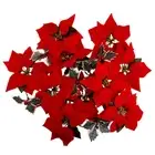 2M 10 LED Christmas Tree Poinsettia Fairy String Party Lights Lamp Xmas sk