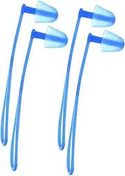 SOESFOUFU 2sets Swimming Ear Plugs Hanging Rope Soft Silicone Earplugs for Noise Reduction Waterproof for Adults and Boys and Girls Underwater Protection 2pair*2